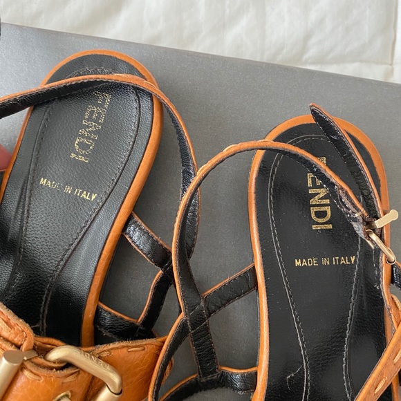 Fendi sandals. Worn 3 times. - Picture 5 of 9